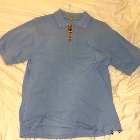Burberry London Men’s Powder Blue Polo - Picture 1 of 3